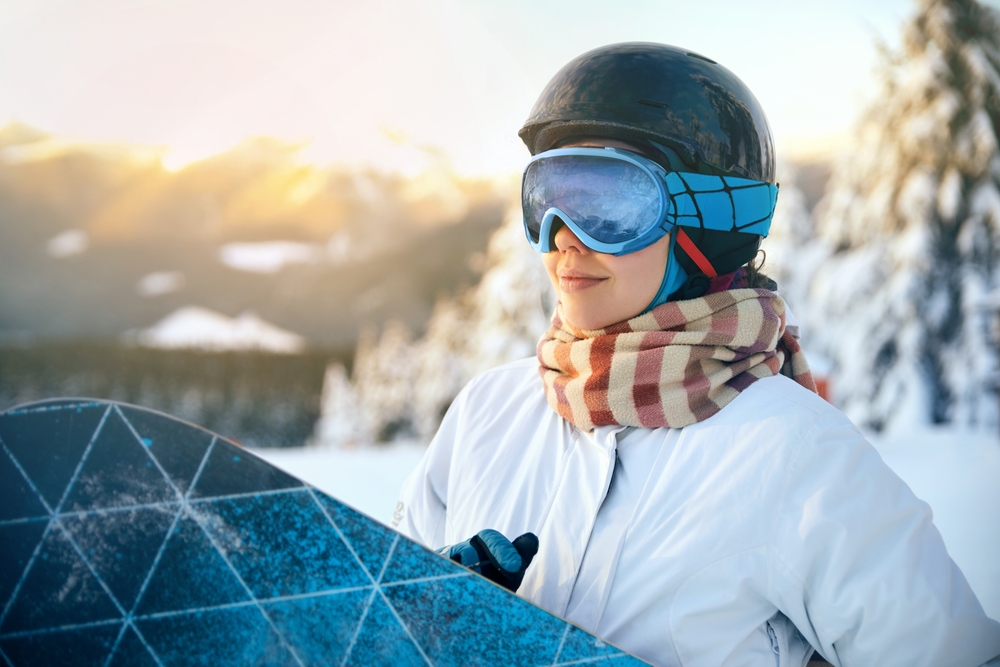 Close,Up,Of,The,Ski,Goggles,Of,A,Woman,With